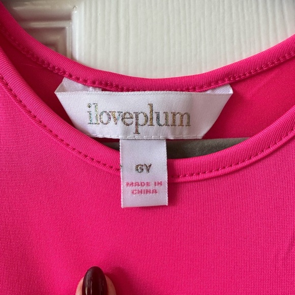 Girls I Love Plum razor back sleeveless hot pink tutu size 6 - Picture 4 of 5